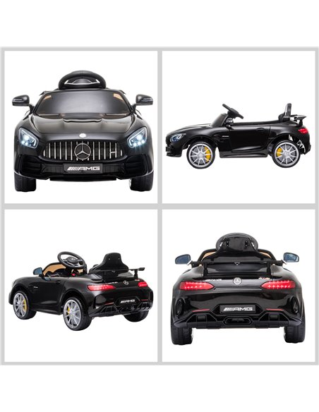 HOMCOM Compatible 12V Battery-powered 2 Motors Kids Electric Ride On Car GTR Toy with Parental Remote Control Music Lights MP3 f - pic 5065 | FastDaddyshop