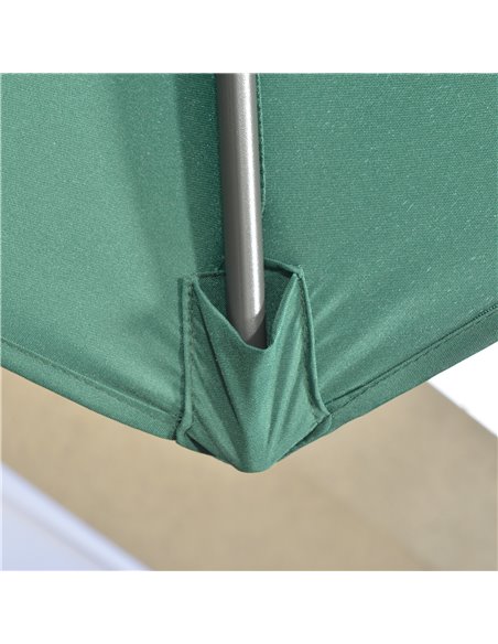 Outsunny 3 x 3(m) Cantilever Parasol with Cross Base, Garden Umbrella with 360° Rotation, Crank Handle and Tilt for Outdoor, Pat - pic 50657 | FastDaddyshop