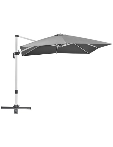 Outsunny 3 x 3(m) Cantilever Parasol Garden Umbrella, Grey 84D-086V00GY - pic 50659 | FastDaddyshop