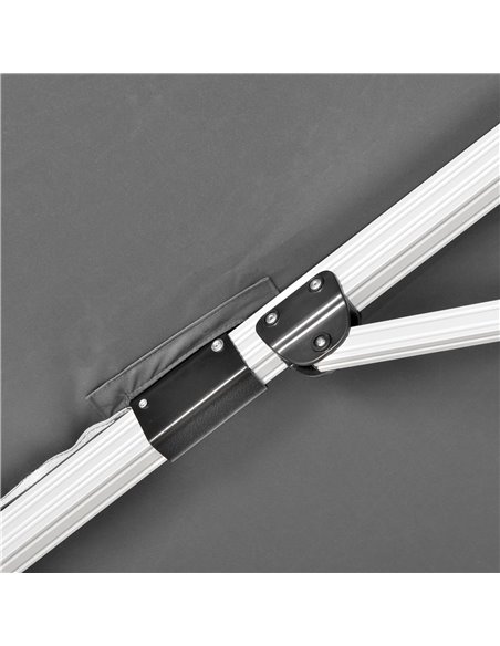 Outsunny 3 x 3(m) Cantilever Parasol, Square Garden Umbrella with Cross Base, Crank Handle, Tilt, 360° Rotation and Aluminium Fr - pic 50666 | FastDaddyshop