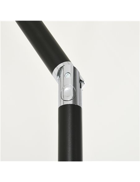 Outsunny 3x2m Patio Parasol Garden Umbrellas Canopy with Aluminum Tilt Crank Rectangular Sun Shade Steel, Cream White 84D-013V00 - pic 50739 | FastDaddyshop