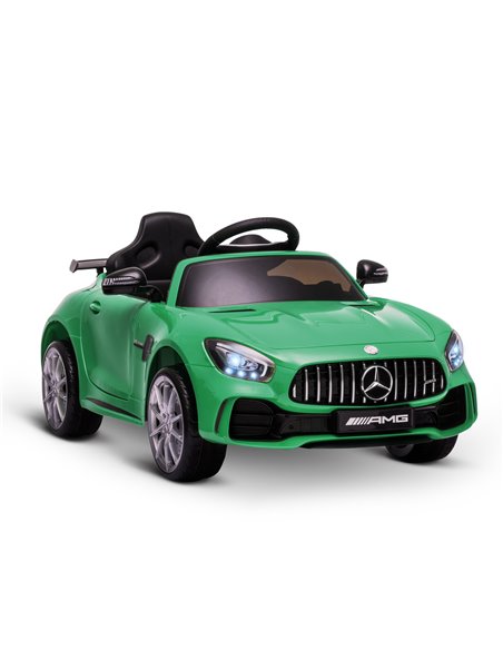 Homcom GTR 2 Motors Kids Electric Car 12V with Parental Remote Control, Green - pic 5074 | FastDaddyshop