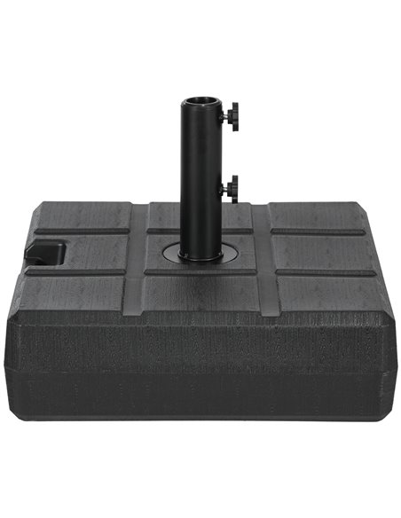Outsunny 40kg Square Umbrella Parasol Base, Black 84D-273V00BK - pic 50803 | FastDaddyshop