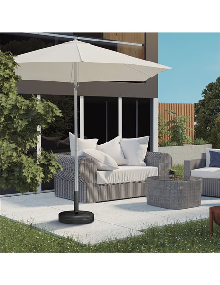 Outsunny 18kg Concrete Umbrella Parasol Base, Black 84D-274V00BK - pic 50813 | FastDaddyshop