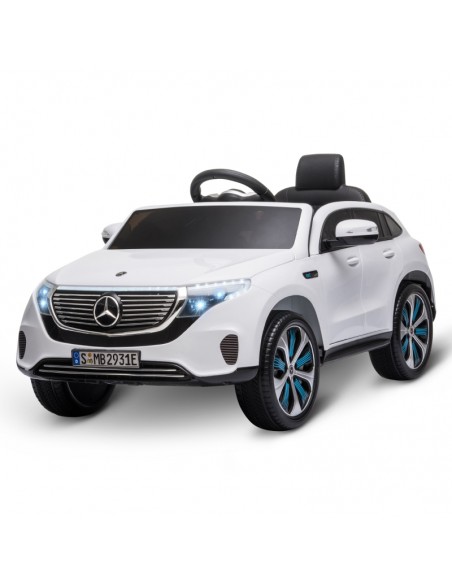 Homcom Benz EQC 400 Kids Electric Car 12V with Remote Control White - pic 5084 | FastDaddyshop