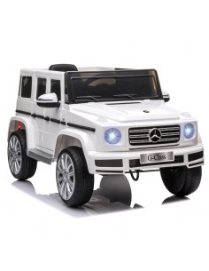 Homcom Mercedes Benz G500 Kids Electric Car 12V with Parental Remote Control, White