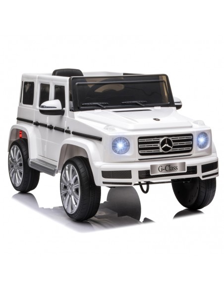 Homcom Mercedes Benz G500 Kids Electric Car 12V with Parental Remote Control, White - pic 5086 | FastDaddyshop