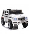 Homcom Mercedes Benz G500 Kids Electric Car 12V with Parental Remote Control, White