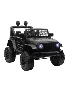 Homcom 2 Motors Kids Electric Car 12V Truck Off-road with Parental Remote Control, Black
