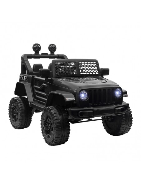 Homcom 2 Motors Kids Electric Car 12V Truck Off-road with Parental Remote Control, Black - pic 5087 | FastDaddyshop