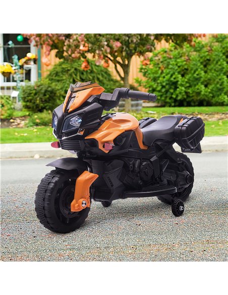 HOMCOM Kids Electric Pedal Motorcycle Ride-On Toy Battery Powered Rechargeable 6V Realistic Sounds 3 km/h Max Speed for Girls Bo - pic 5090 | FastDaddyshop