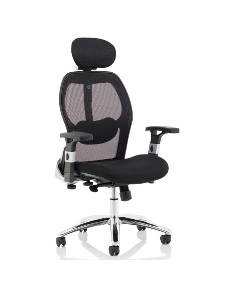 Sanderson II High Mesh Back Executive Office Chair, Black OP000244 - pic 50919 | FastDaddyshop