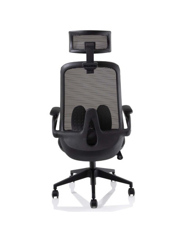 Sigma Executive Mesh Office Chair With Folding Arms Bergamot Cherry KCUP2024