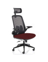 Sigma Executive Mesh Office Chair With Folding Arms Ginseng Chilli KCUP2025