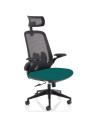 Sigma Executive Mesh Office Chair With Folding Arms Maringa Teal KCUP2026