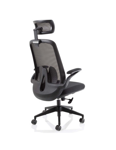 Sigma Executive Mesh Office Chair With Folding Arms Maringa Teal KCUP2026