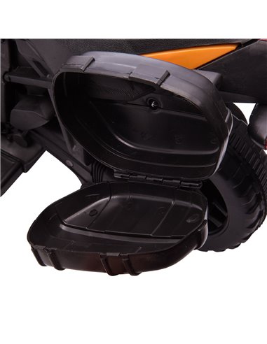 HOMCOM Kids Electric Pedal Motorcycle Ride-On Toy Battery Powered Rechargeable 6V Realistic Sounds 3 km/h Max Speed for Girls Bo