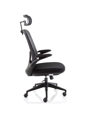 Sigma Executive Mesh Office Chair With Folding Arms Myrrh Green KCUP2027
