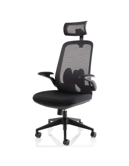Sigma Executive Mesh Office Chair With Folding Arms Stevia Blue KCUP2029 - pic 50987 | FastDaddyshop