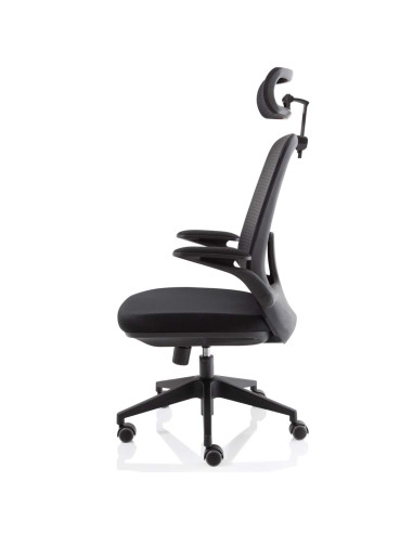 Sigma Executive Mesh Office Chair With Folding Arms Tabasco Orange KCUP2030