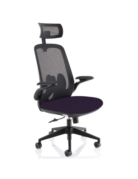 Sigma Executive Mesh Office Chair With Folding Arms Tansy Purple KCUP2031 - pic 51006 | FastDaddyshop