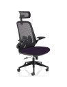Sigma Executive Mesh Office Chair With Folding Arms Tansy Purple KCUP2031