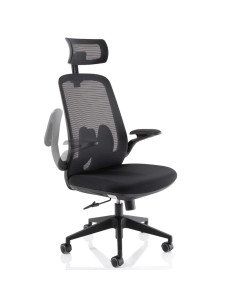 Sigma Executive Mesh Office Chair With Folding Arms Tansy Purple KCUP2031 2