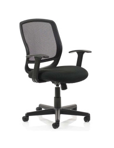 Mave Medium Mesh Back Office Desk Chair With Arms Black EX000193