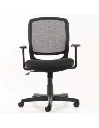 Mave Medium Mesh Back Office Desk Chair With Arms Black EX000193