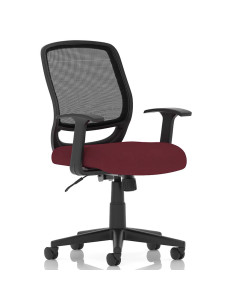 Mave Medium Mesh Back Office Desk Chair With Arms Ginseng Chilli KCUP1263