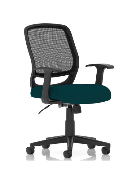 Mave Medium Mesh Back Office Desk Chair With Arms Maringa Teal KCUP1264 - pic 51046 | FastDaddyshop