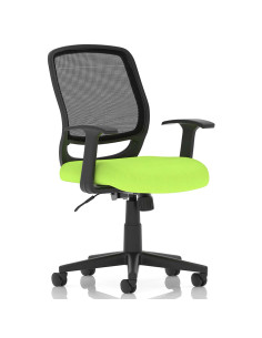 Mave Medium Mesh Back Office Desk Chair With Arms Myrrh Green KCUP1269