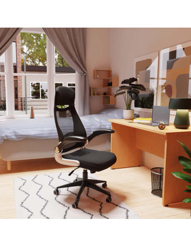 Saturn High Back Executive Home Office Chair With Arms Black EX000241
