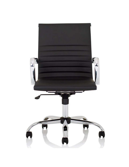 Nola Medium Back Soft Bonded Leather Executive Office Chair Black OP000225 - pic 51121 | FastDaddyshop
