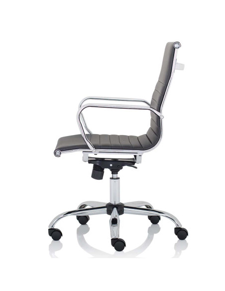Nola Medium Back Soft Bonded Leather Executive Office Chair Black OP000225 - pic 51124 | FastDaddyshop