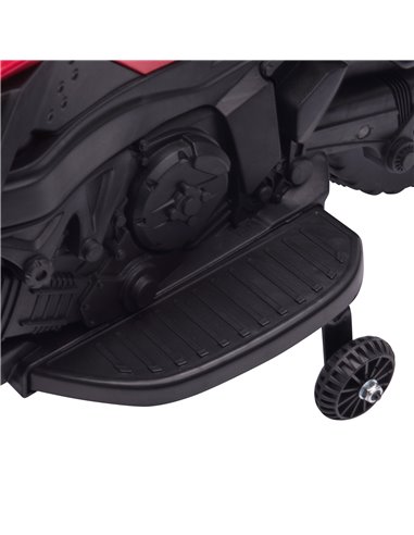 HOMCOM Kids Electric Pedal Motorcycle Ride-On Toy Battery Powered Rechargeable 6V Realistic Sounds 3 km/h Max Speed for Girls Bo