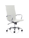 Nola High Back Soft Bonded Leather Executive Office Chair White OP000256