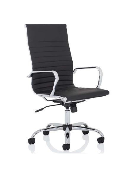 Nola High Back Soft Bonded Leather Executive Office Chair Black OP000226 - pic 51142 | FastDaddyshop