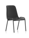 Polly Medium Back Stacking Polypropylene Visitor Office Chair Black BR000202