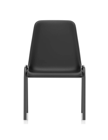 Polly Medium Back Stacking Polypropylene Visitor Office Chair Black BR000202