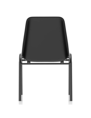 Polly Medium Back Stacking Polypropylene Visitor Office Chair Black BR000202