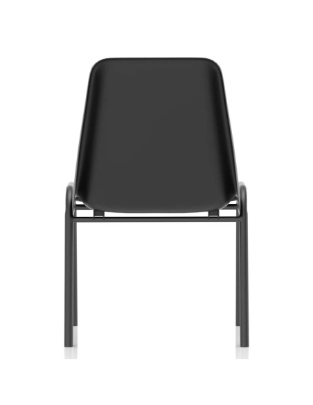 Polly Medium Back Stacking Polypropylene Visitor Office Chair Black BR000202 - pic 51150 | FastDaddyshop