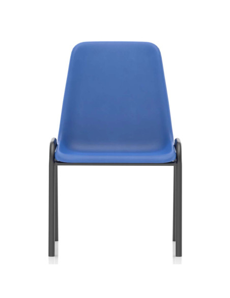 Polly Medium Back Stacking Polypropylene Visitor Office Chair Blue BR000203 - pic 51156 | FastDaddyshop