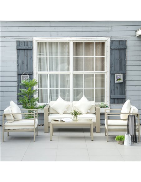 Outsunny 4 Pieces Outdoor Garden Furniture Set, Champagne Gold 84G-148V70GD - pic 51238 | FastDaddyshop