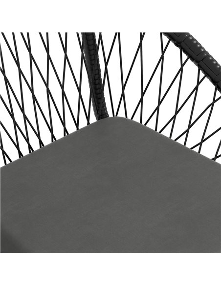 Outsunny 3 Piece Garden Furniture Set with Cushions, Round PE Rattan Bistro Set w/ 2 Armchairs & Metal Plate Coffee Table 863-14 - pic 51262 | FastDaddyshop