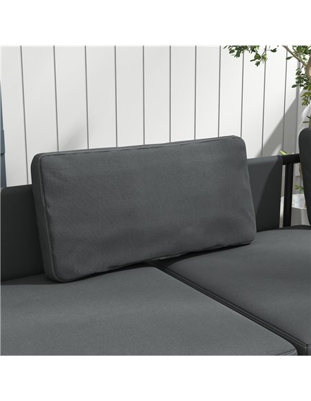 Outsunny 3-Piece L Shaped Garden Sofa Set with Sofa, Table, Cushions, HDPE, Garden Furniture Set for Poolside, Patio 84G-472V00G - pic 51325 | FastDaddyshop