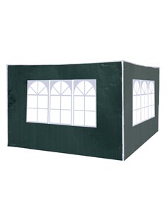 Outsunny 3 Meters Canopy Gazebo Marquee Replacement Exchangeable Side Panel Wall Panels Walls (Green) 01-0202