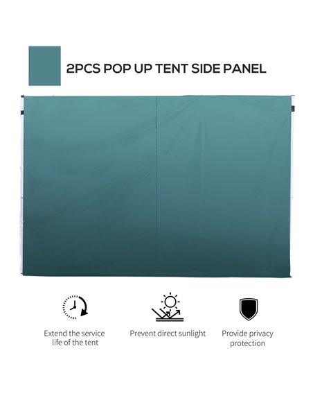 Outsunny 3m Gazebo with Versatile Exchangeable Side Panel, Perfect for Outdoor Events and Gatherings, Green 01-0209 - pic 51393 | FastDaddyshop