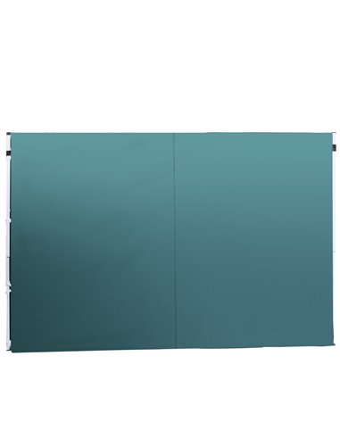 Outsunny 3m Gazebo with Versatile Exchangeable Side Panel, Perfect for Outdoor Events and Gatherings, Green 01-0209