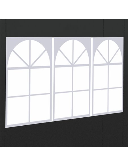 Outsunny 3m Gazebo Exchangeable Side Panels Wall-Black 01-0210 - pic 51414 | FastDaddyshop